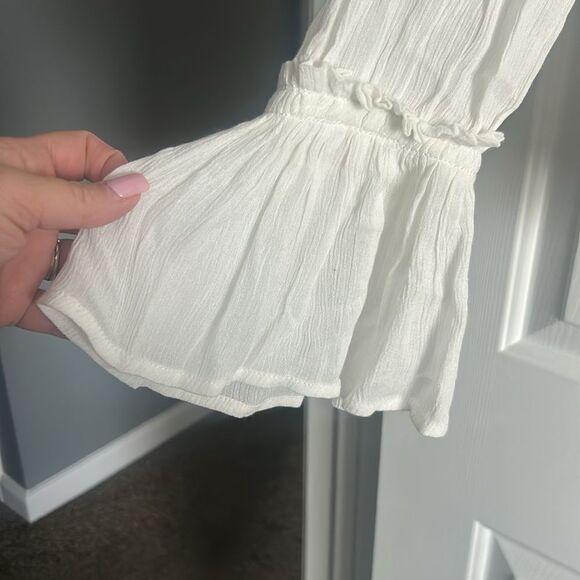 Free People Kelsey Sheer Peasant Bell Sleeve Blouse Size S - Picture 4 of 7